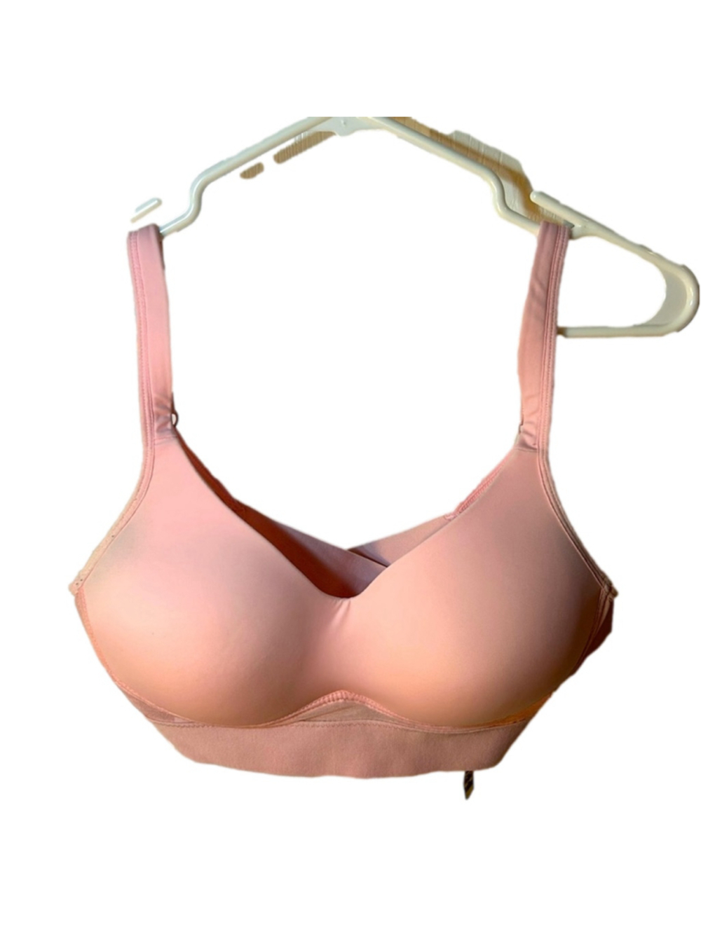 Rhonda Shear pull over pink padded bra style 0021 Size medium
